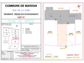 Vente Terrain 309 m&sup2;Marzan