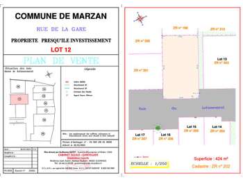 Vente de terrain