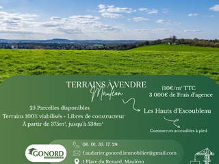 Vente de terrain 5 pièces