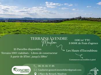 Vente de terrain 5 pièces
