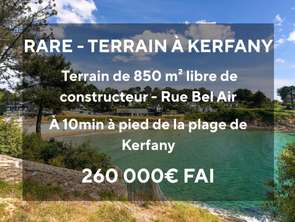 Vente Terrain 850 m&sup2;Moëlan-sur-Mer