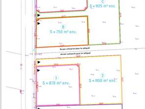 Vente Terrain 870 m&sup2;Molac