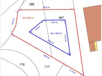 Vente Terrain 660 m&sup2;Montauban