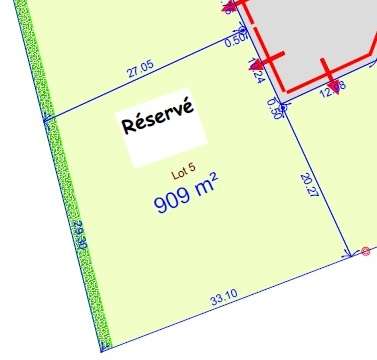 Vente de terrain