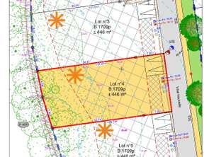 Vente Terrain 446 m&sup2;Monterfil