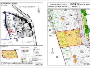 Vente Terrain 454 m&sup2;Monterfil