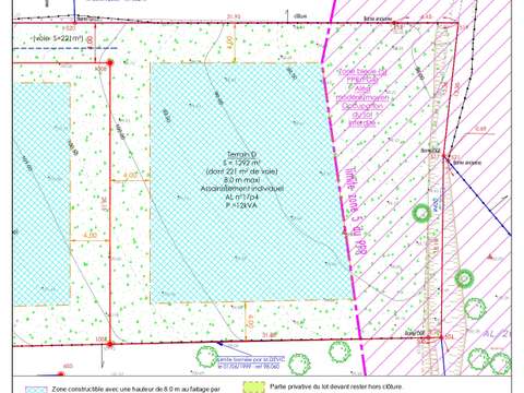 Vente de terrain