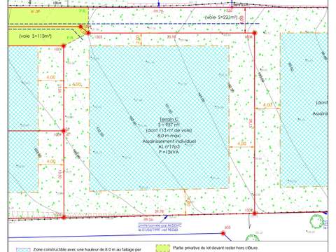 Vente de terrain