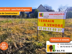 Vente Terrain 323 m&sup2;Montfort-sur-Meu
