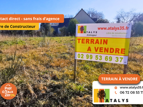 Vente de terrain Montfort-sur-Meu 35
