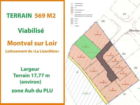 Vente de terrain Montval-sur-Loir 72