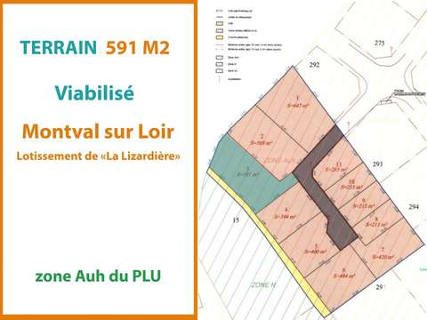 Vente de terrain Montval-sur-Loir 72