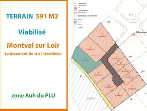 Vente Terrain 591 m&sup2;Montval-sur-Loir