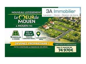 Vente Terrain 315 m&sup2;Mouen