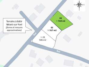 Vente Terrain 518 m&sup2;Néant-sur-Yvel