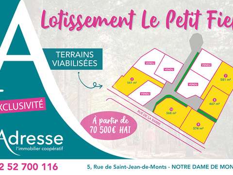 Vente de terrain