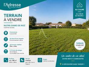 Vente Terrain 550 m&sup2;Notre-Dame-de-Riez