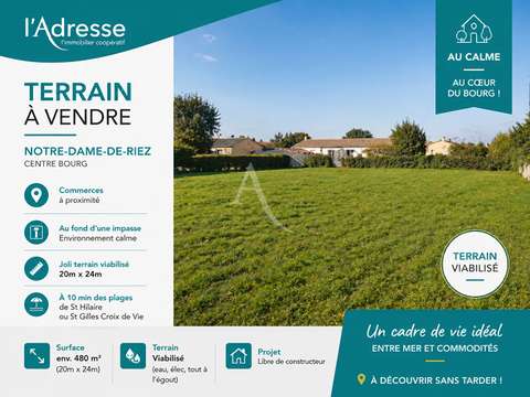 Vente de terrain Notre-Dame-de-Riez 85