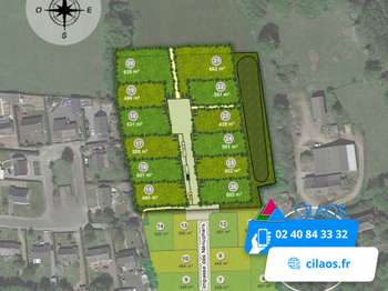 Vente Terrain 510 m&sup2;Nozay