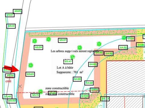 Vente de terrain