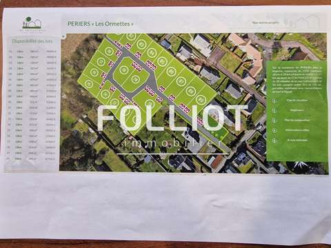 Vente de terrain Périers 50