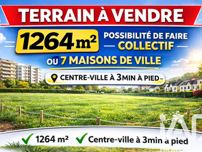 Vente Terrain 1264 m&sup2;Pessac
