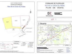 Vente Terrain 1392 m&sup2;Plerguer