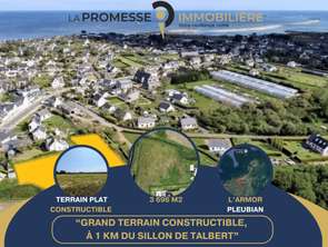 Vente Terrain 3696 m&sup2;Pleubian