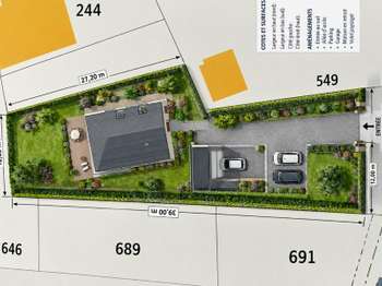 Vente Terrain 653 m&sup2;Pleumeur-Bodou