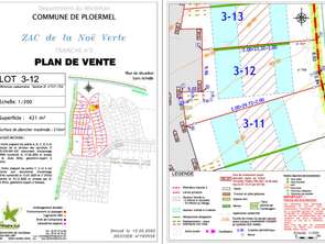 Vente Terrain 421 m&sup2;Ploërmel