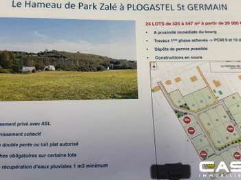 Vente Terrain 356 m&sup2;Plogastel-Saint-Germain