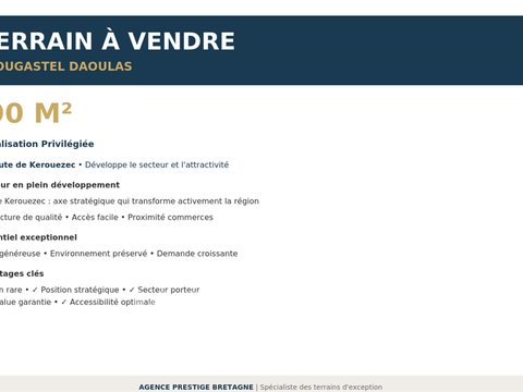 Vente de terrain