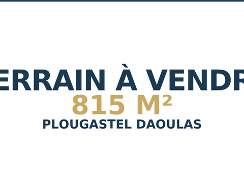 Vente de terrain Plougastel-Daoulas 29