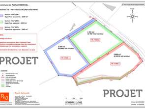 Vente Terrain 2669 m&sup2;Plouguernével
