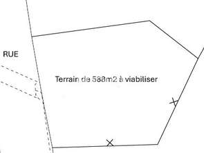 Vente Terrain 588 m&sup2;Plumaudan