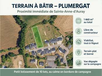 Vente Terrain 1460 m&sup2;Plumergat