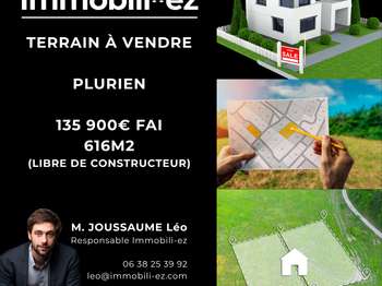 Vente Terrain 616 m&sup2;Plurien
