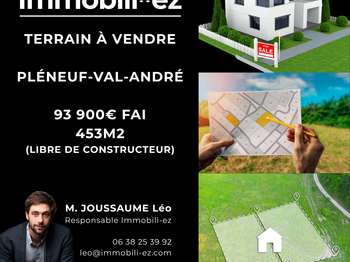 Vente Terrain 453 m&sup2;Plurien