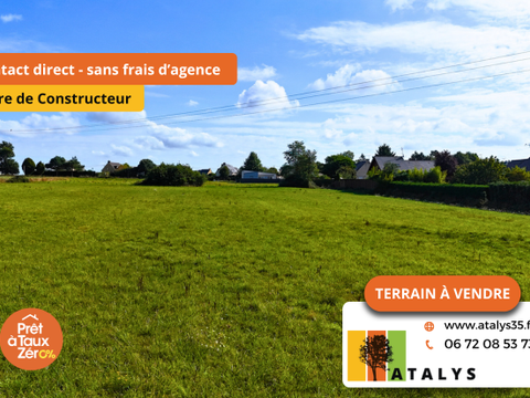 Vente de terrain Poligné 35
