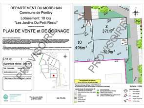 Vente Terrain 369 m&sup2;Pontivy