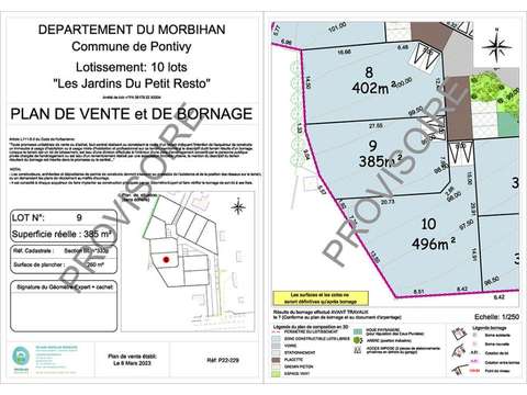 Vente de terrain