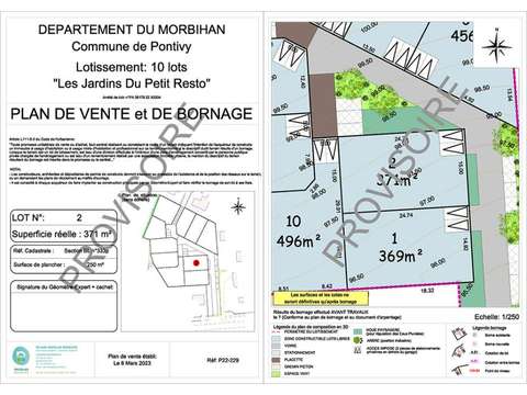 Vente de terrain Pontivy 56