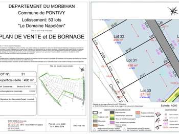 Vente de terrain Pontivy Centre Ville 56