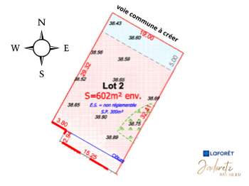 Vente Terrain 601 m&sup2;Pornic