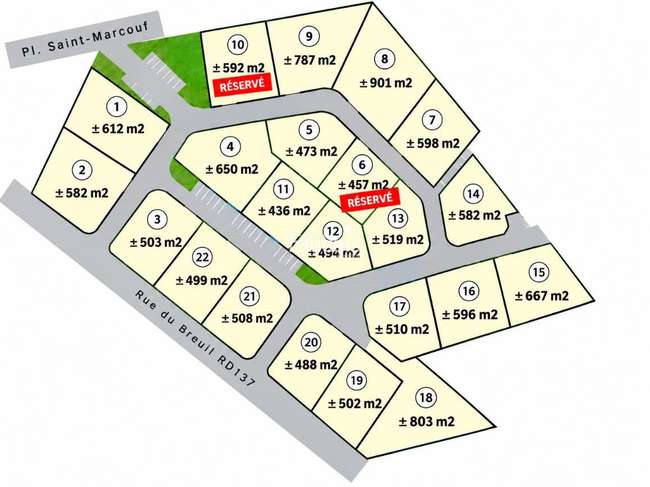 Terrain 612 m² · à Port-Bail-sur-Mer · 612 m² · 52 236 €