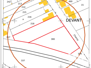 Vente de terrain