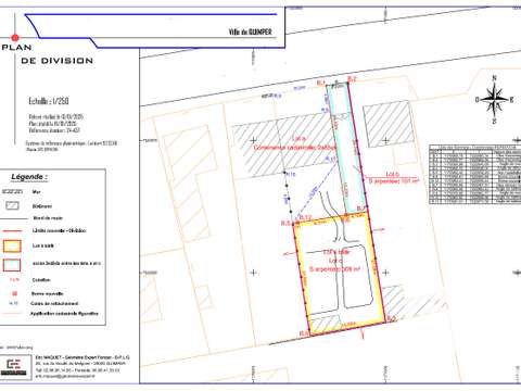 Vente de terrain Quimper 29