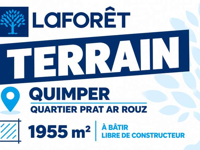 Terrain 1955 m² · à Quimper · 1 955 m² · 214 000 €