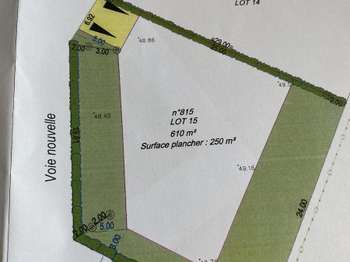 Vente Terrain 610 m&sup2;Quintin