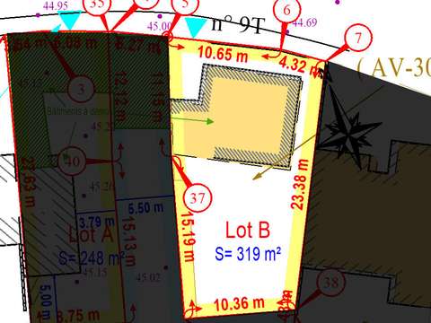 Vente de terrain 3 pièces